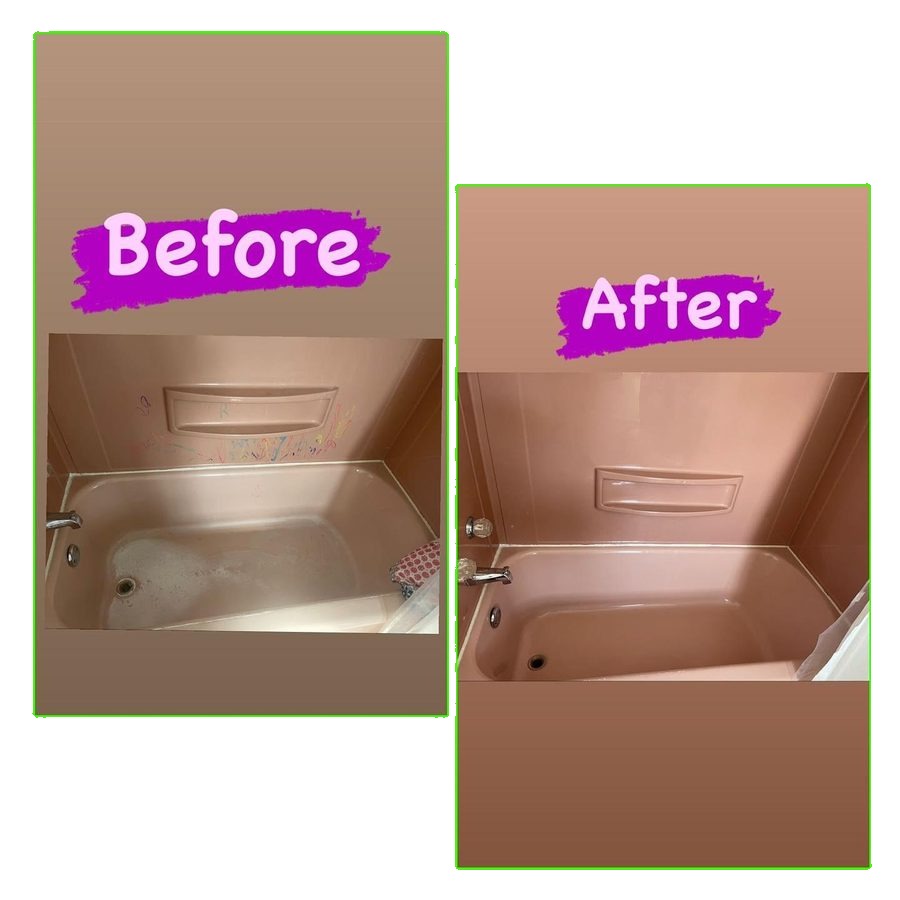 Bathroom cleaning before and after - Hazleton PA